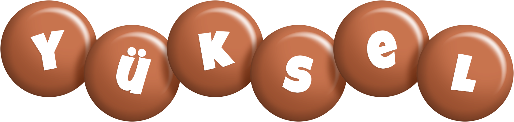 Yüksel candy-brown logo