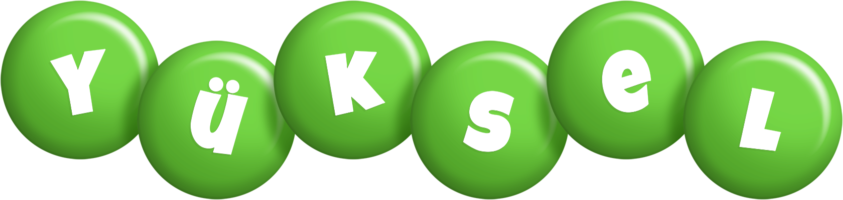 Yüksel candy-green logo