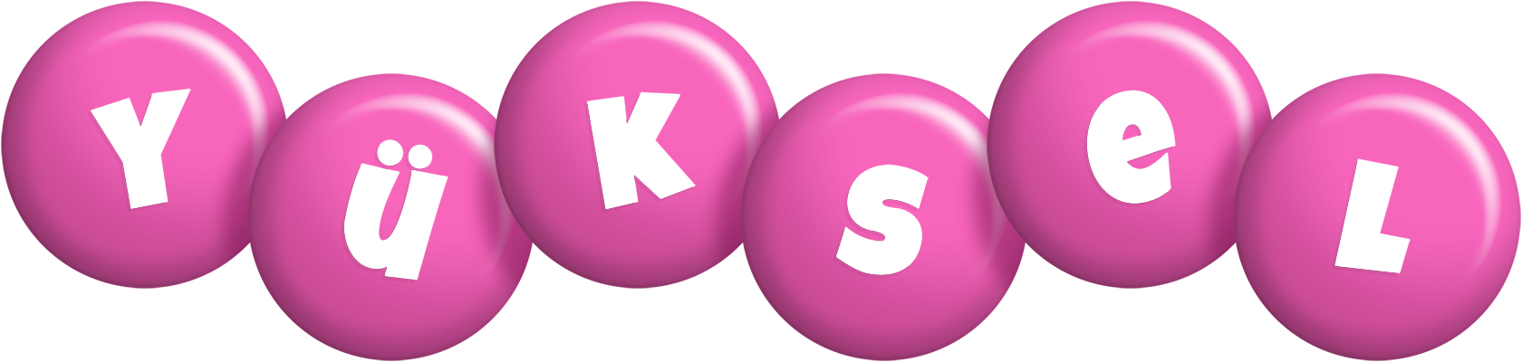 Yüksel candy-pink logo