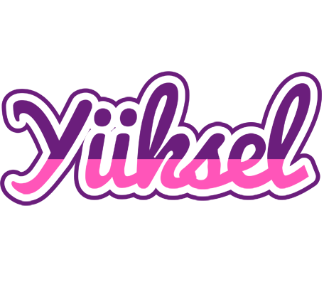 Yüksel cheerful logo
