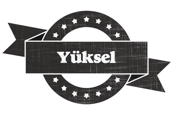 Yüksel grunge logo