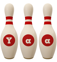 Yaa bowling-pin logo