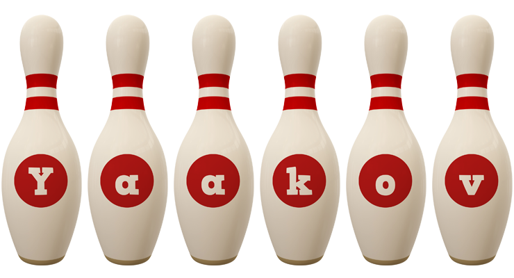 Yaakov bowling-pin logo