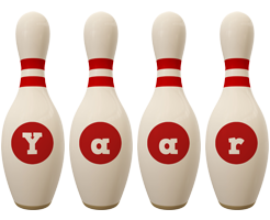 Yaar bowling-pin logo