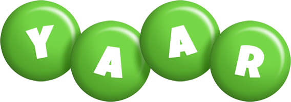 Yaar candy-green logo