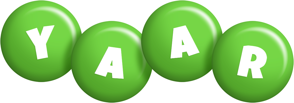 Yaar candy-green logo