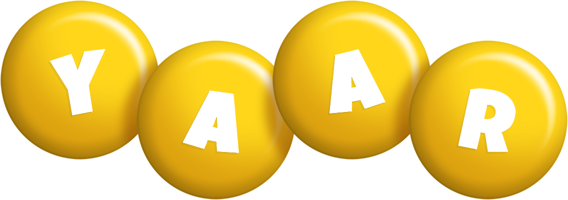 Yaar candy-yellow logo