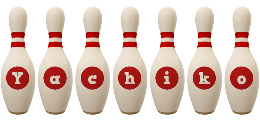 Yachiko bowling-pin logo