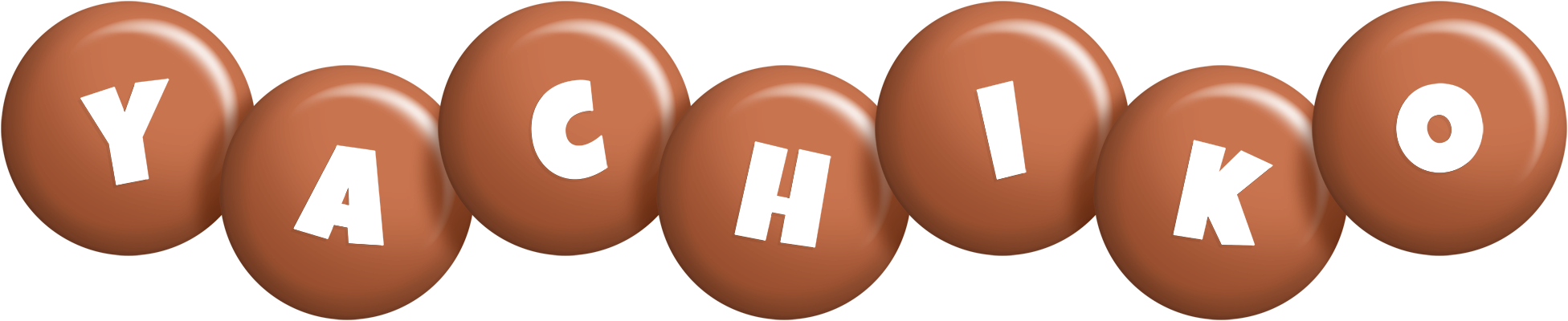 Yachiko candy-brown logo