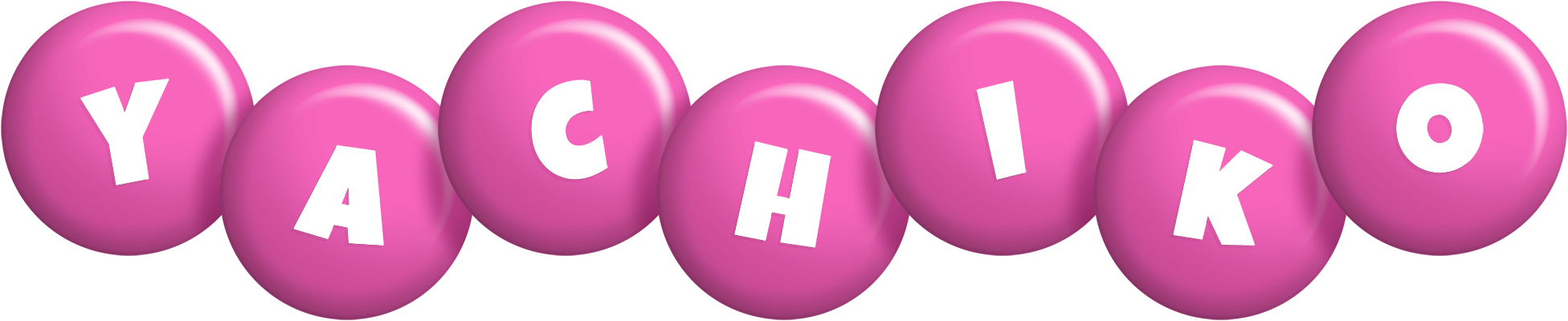 Yachiko candy-pink logo