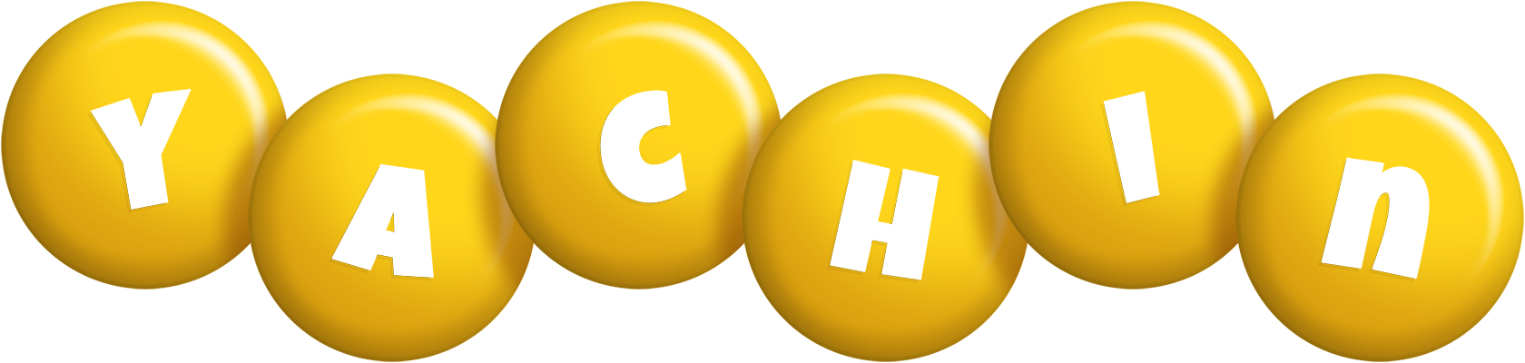 Yachin candy-yellow logo