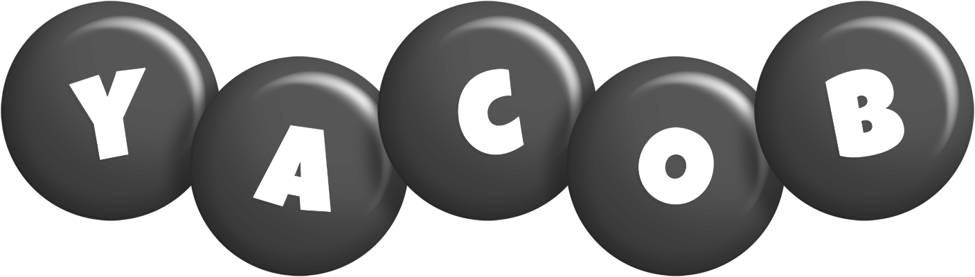 Yacob candy-black logo