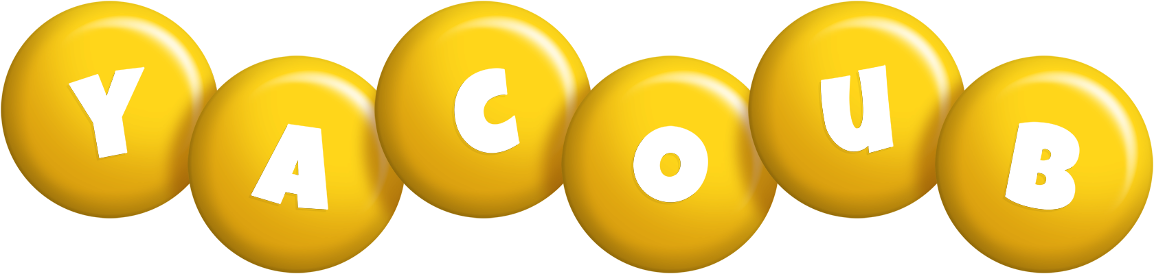 Yacoub candy-yellow logo