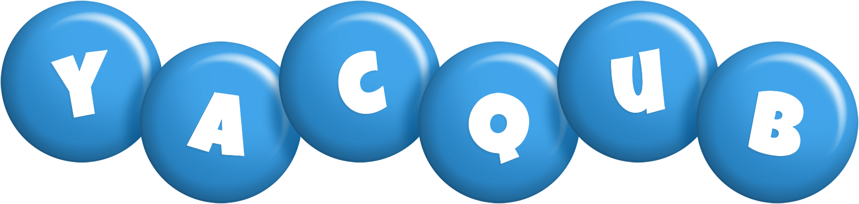 Yacqub candy-blue logo