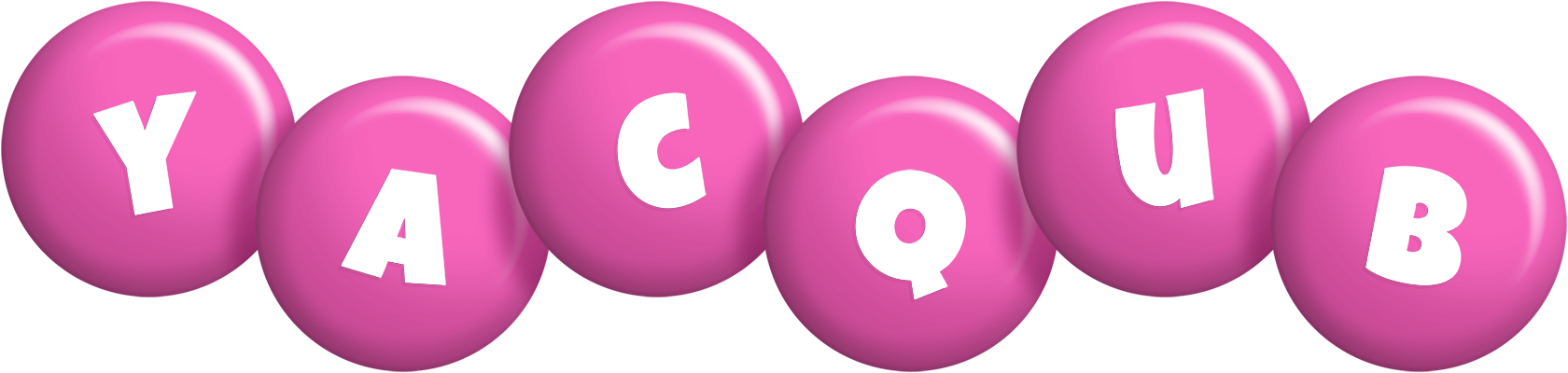 Yacqub candy-pink logo