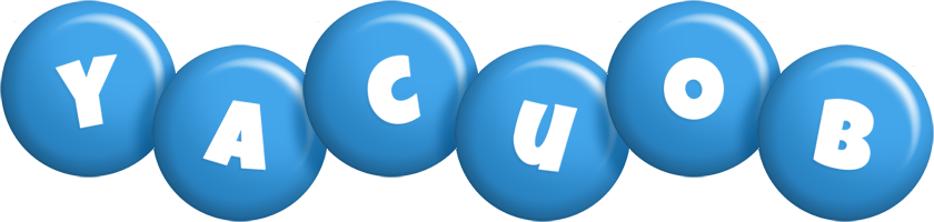 Yacuob candy-blue logo