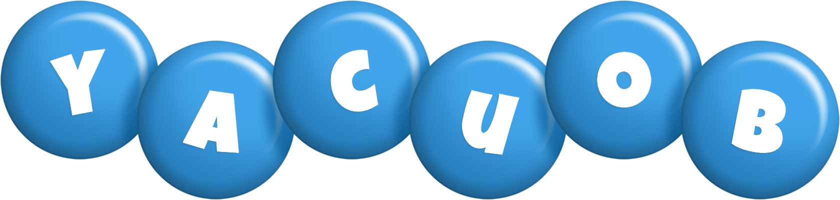 Yacuob candy-blue logo
