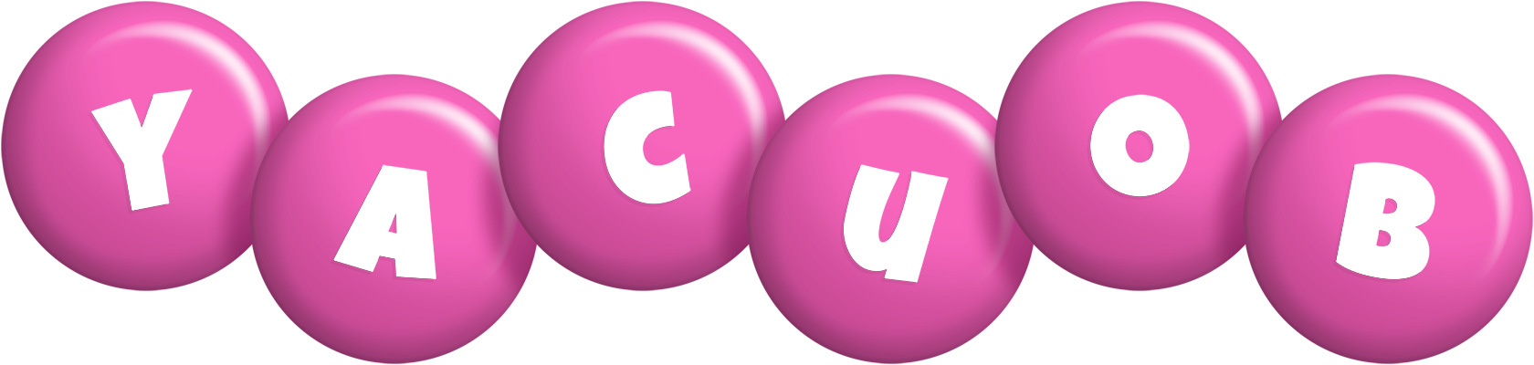 Yacuob candy-pink logo