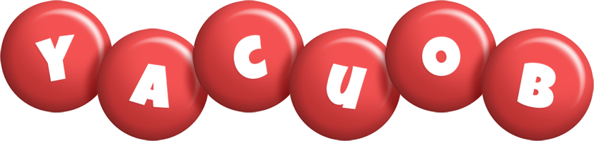 Yacuob candy-red logo