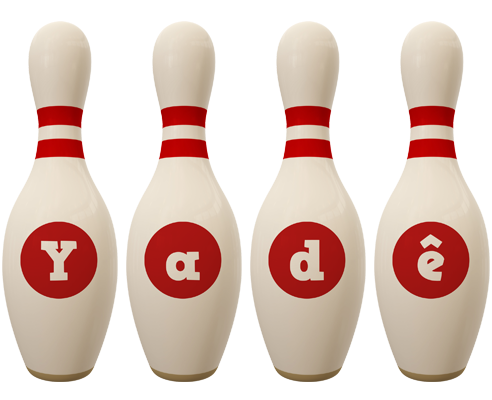 Yadê bowling-pin logo