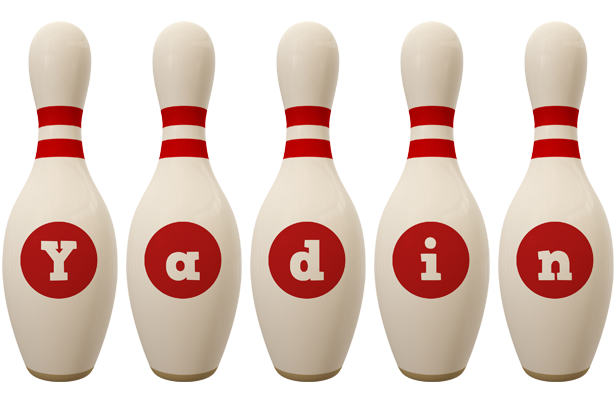 Yadin bowling-pin logo