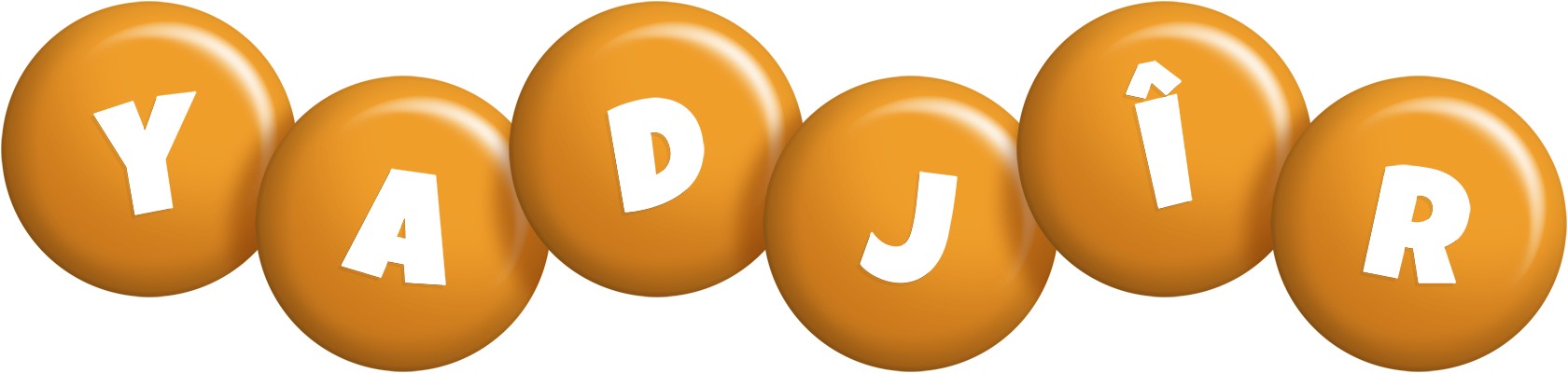 Yadjîr candy-orange logo