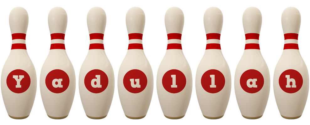 Yadullah bowling-pin logo