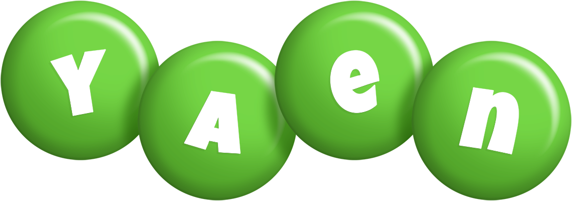 Yaen candy-green logo
