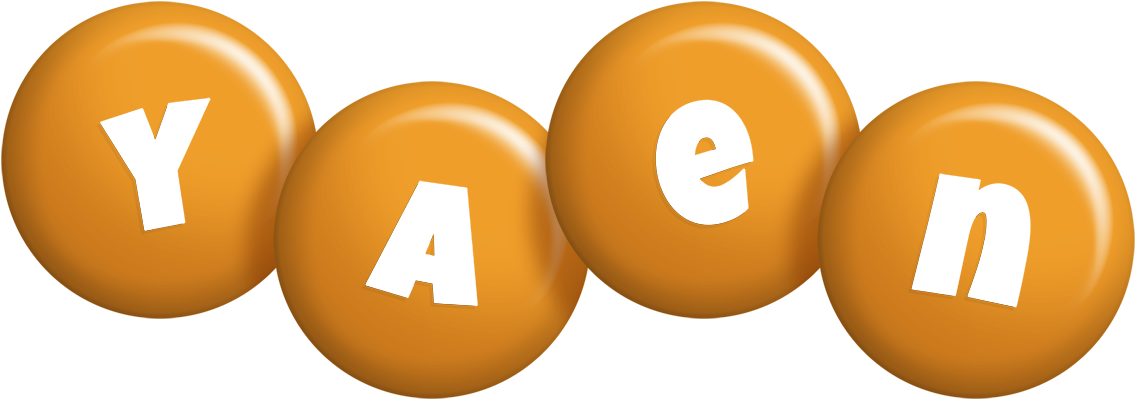 Yaen candy-orange logo
