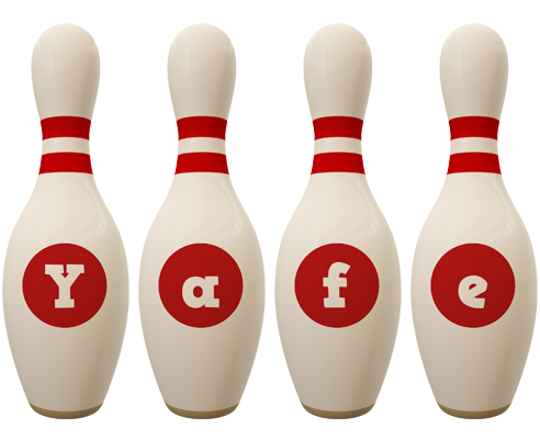 Yafe bowling-pin logo
