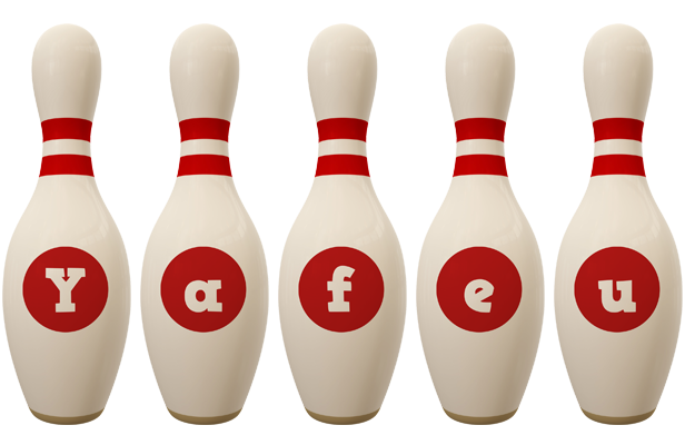 Yafeu bowling-pin logo