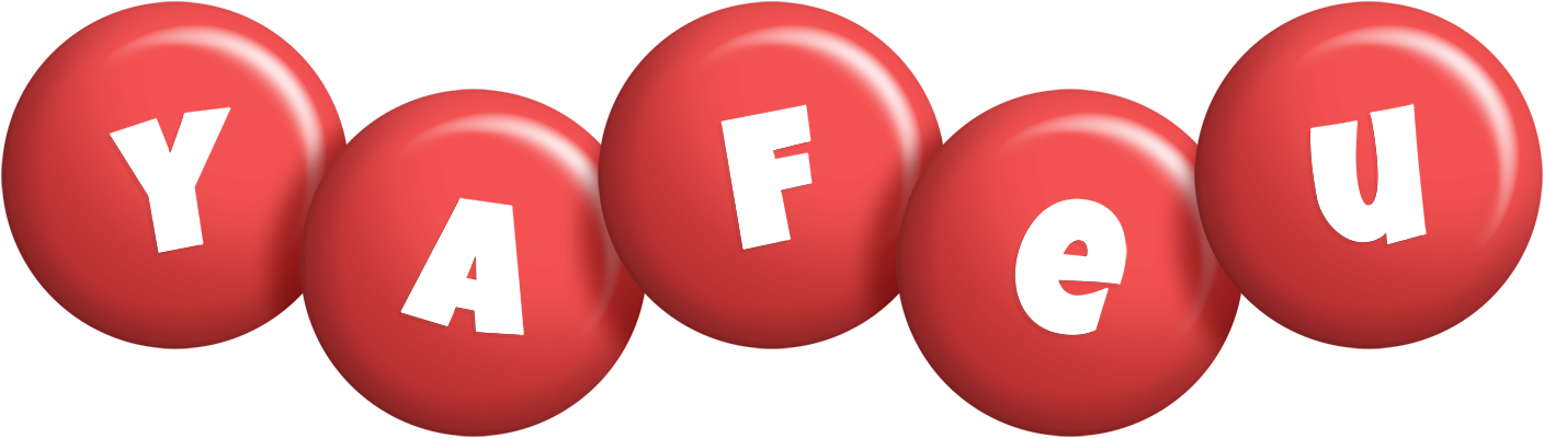 Yafeu candy-red logo