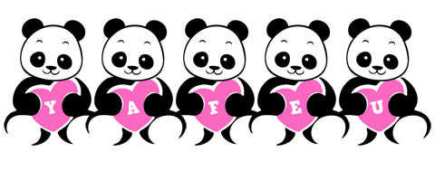 Yafeu love-panda logo