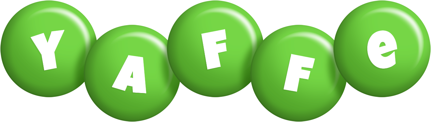 Yaffe candy-green logo