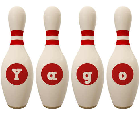 Yago bowling-pin logo