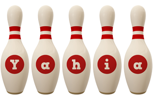 Yahia bowling-pin logo