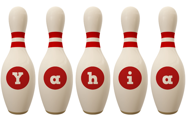 Yahia bowling-pin logo