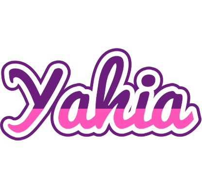 Yahia cheerful logo