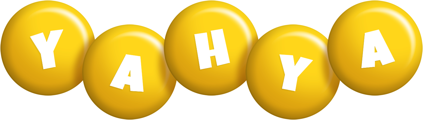 Yahya candy-yellow logo
