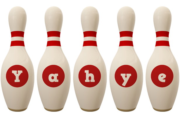 Yahye bowling-pin logo