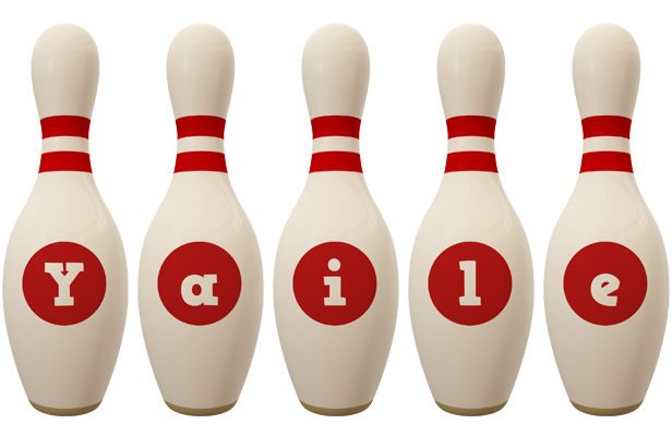 Yaile bowling-pin logo
