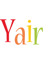 Yair birthday logo