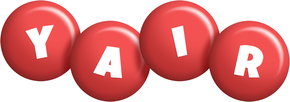 Yair candy-red logo