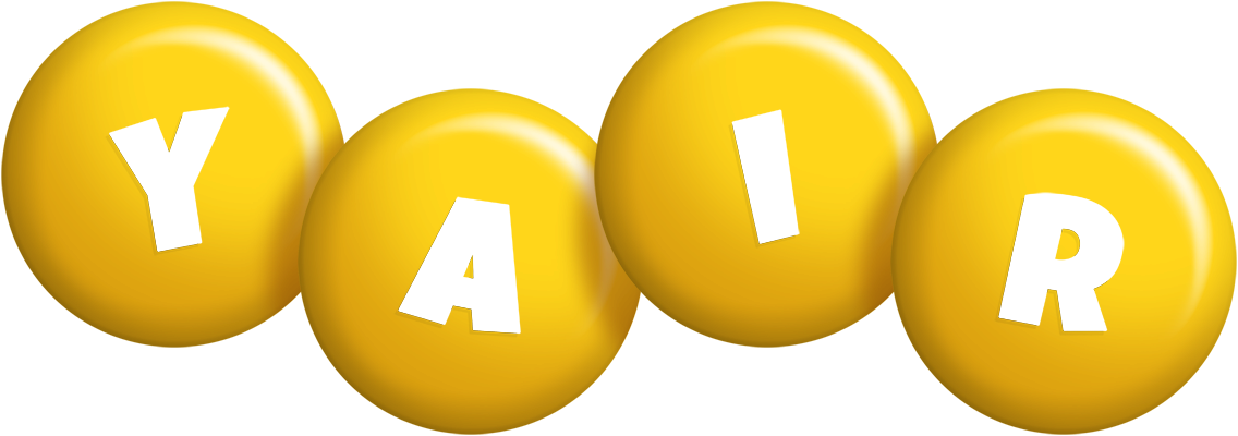 Yair candy-yellow logo