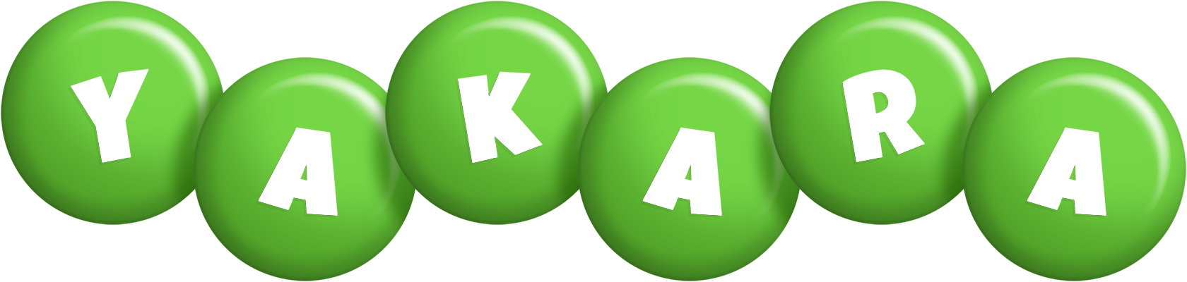 Yakara candy-green logo
