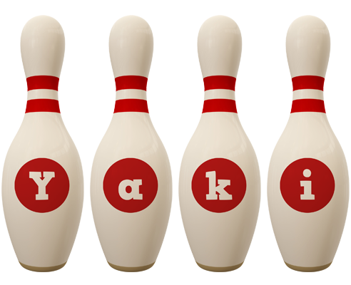 Yaki bowling-pin logo