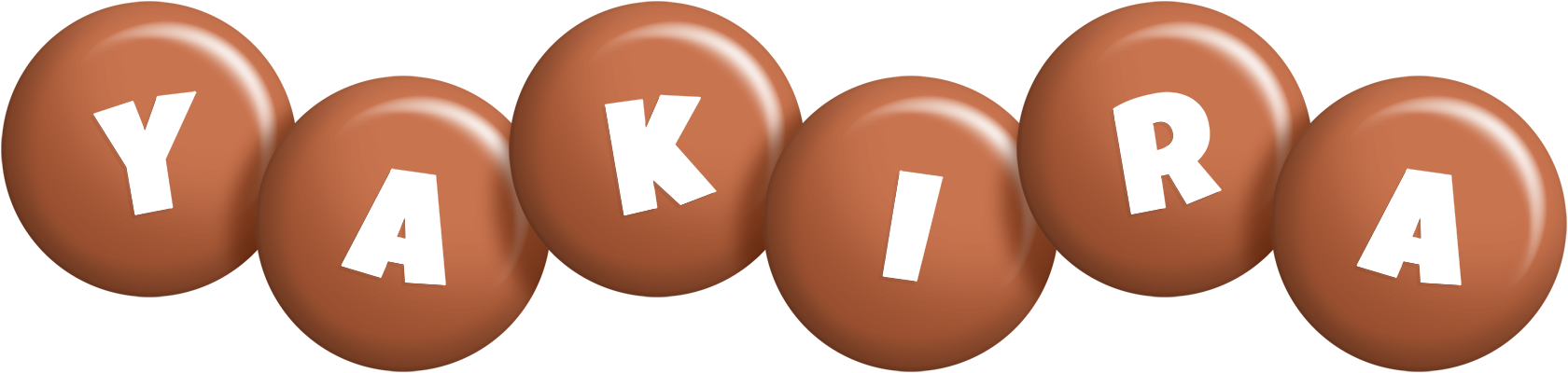 Yakira candy-brown logo