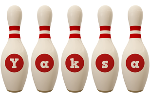 Yaksa bowling-pin logo