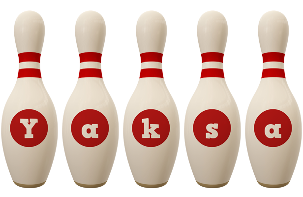 Yaksa bowling-pin logo