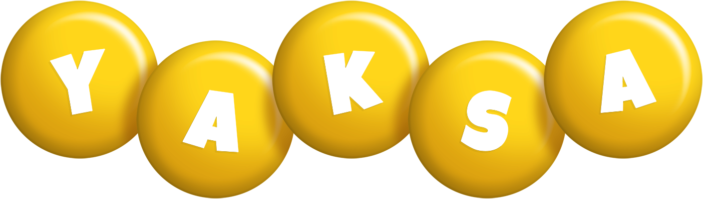 Yaksa candy-yellow logo